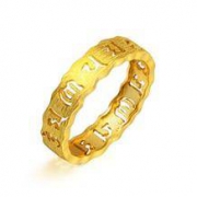 Chow Sang Sang 周生生 83215R 六字大明咒 足金戒指 2.54g