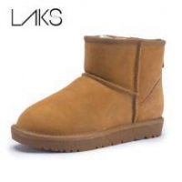 LASK 女士真皮短筒雪地靴