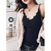 简姿娜 保暖背心女加厚加绒塑身棉内衣
