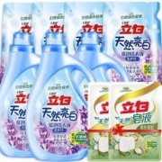 立白 天然亮白洗衣液 22斤（2kg*3瓶+1kg*4袋+500g*2袋皂液) *2件 +凑单品