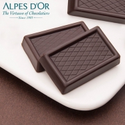 瑞士进口 爱普诗 Alpes dOr 纯黑巧克力块 1kg*2袋