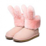 新低：DUEPLAYxEverugg 联名款 兔耳朵短筒真皮雪地靴