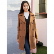 24日10点：Old Navy 女装 修身双排扣中长款外套 341664 114元包邮