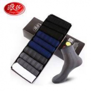 凑单品： Langsha 浪莎 男士薄款中筒袜 10双装