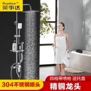 荣事达 家用四档 淋浴花洒套装 带妇洗器