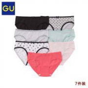 12日0点、双12预售： GU 极优 313414 女士内裤 7条装