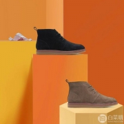 限UK4.5码，Clarks 其乐 Dove Roxana 女士反绒皮短靴 Prime会员免费直邮含税