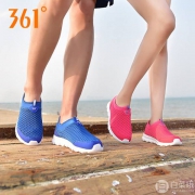 特价清仓，361度 情侣透气网面一脚蹬运动鞋 4色
