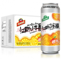 汉斯小木屋 橙味 果啤 500ml*12罐 *2件 72元（2件8折，合36元/件）