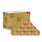 清风（APP）抽纸 原木纯品金装系列 3层150抽*20包纸巾 中规格