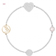 多买多惠！Swarovski施华洛世奇HEART STRAND手链