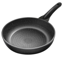 炊大皇 麦饭石加深不粘平底锅 燃电通用 24cm