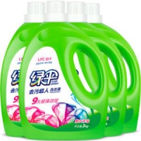 EVER GREEN 绿伞 去污超人洗衣液 3kg*4瓶 薰衣芳菲   *2件