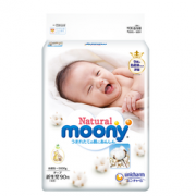 moony 尤妮佳 Natural 皇家系列 婴儿纸尿裤 NB90片  113.31元含税包邮