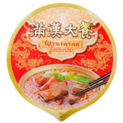 统一 满汉大餐 台式半筋半肉牛肉面 180克/碗 *3件