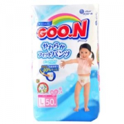 GOO.N 大王 女宝宝拉拉裤 L50片