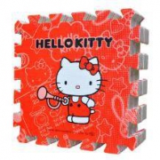 明德 hello kitty 宝宝爬爬垫 红+白 9片*5件  单片30*30*1.0cm