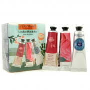 欧舒丹（LOCCITANE）   护手霜礼盒套装 （乳木果+玫瑰皇后+芍药花）*2支*30ml
