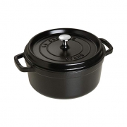 Staub  圆形铸铁炖锅 24cm 3.8L 黑色哑光