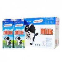 优雅牧场 超高温灭菌低脂牛奶 1L*6盒