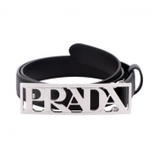 普拉达（PRADA）  1CC267 053 F0632 75 男士PRADA字样针扣皮带
