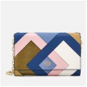 TORY BURCH 汤丽柏琦 ROBINSON 女士拼接款斜挎包 195.3英镑约￥1706（需用码）