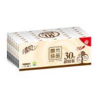 清风 手帕纸 原木纯品 3层10张*30包