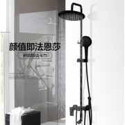 FAENZA 法恩莎 F3M9827SC 黑色系列 淋浴花洒套装