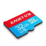 Eaget 忆捷 MicroSDHC UHS-I U1 C10 TF存储卡 32GB 红蓝色