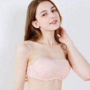 TINCOCO 女士无肩带防滑聚拢蕾丝文胸