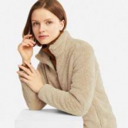 12日0点、双12预告：UNIQLO 优衣库 408699 长绒摇粒绒拉链茄克