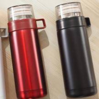 LOVO家纺 男女士运动水杯 新便携带盖随行保温杯350ml