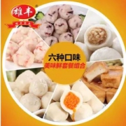 雄丰 海鲜丸子火锅丸子组合套餐500g*6袋