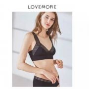 GXG旗下内衣品牌，love more 薄款宽肩带光面无痕无钢圈文胸 3色