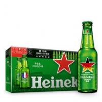 Heineken 喜力 啤酒250ml*24瓶 世界瓶 整箱装 *3件 291.9元包邮（3件7折）