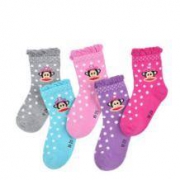 大嘴猴 PAUL FRANK 男童秋冬保暖袜 5双组