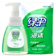 绿伞 泡沫洗手液 300g/瓶 送补充装280g/袋*2件 23.9元（2件5折，合11.95元/件）