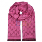 GUCCI 古驰 133483-3G200 女士双G提花羊毛围巾  1559元包邮