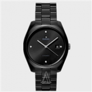 Rado 雷达 Specchio 系列 全黑圆盘钻石男士机械自动腕表 R31506702