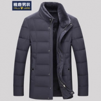 京东plus会员：YALU UOMO 雅鹿男装 男士羽绒服 灰色 175 *3件 596元包邮（合198.67元/件）