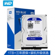 WD 西部数据 蓝盘 1TB SATA6Gb/s 7200转64MB 台式机械硬盘(WD10EZEX) 289元包邮