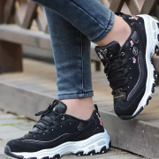 斯凯奇（Skechers）  D'LITES系列 女士花朵刺绣休闲运动鞋