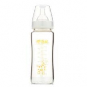IVORY 爱得利 宽口径 婴儿奶瓶 玻璃奶瓶300ml(配十字奶嘴) A99