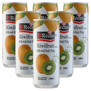 京东PLUS会员：D'Reena 特丽娜 猕猴桃果肉饮料 猕猴桃果汁 240ml*6（6罐装）*5 64元（满减，合12.8元/件）