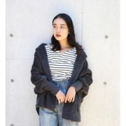 限新用户：SHE MO SHELLY 女士绒毛翻领连帽短外套 *2件 3220日元约￥200包邮（合1610日元/件）