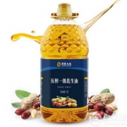 荆楚大地  物理压榨 一级浓香花生油 5L