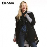KAMA 卡玛 女士美式休闲假两件袖外套