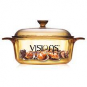 康宁VISIONS 晶彩透明玻璃汤锅VS-12(NPC) 1.25L