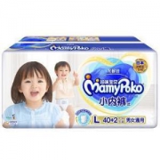 MamyPoko 妈咪宝贝 小内裤式 婴儿纸尿裤 L40+2片