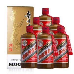 moutai茅臺飛天精品53貴州茅臺醬香型白酒500ml6瓶整箱裝